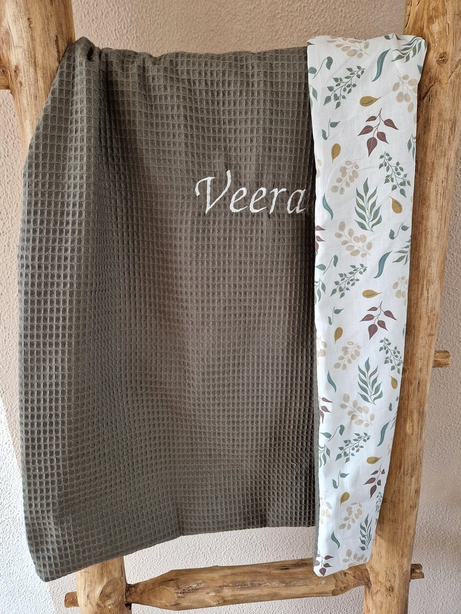 Deken Groene Blaadjes